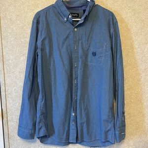 Chaps blue plaid button down